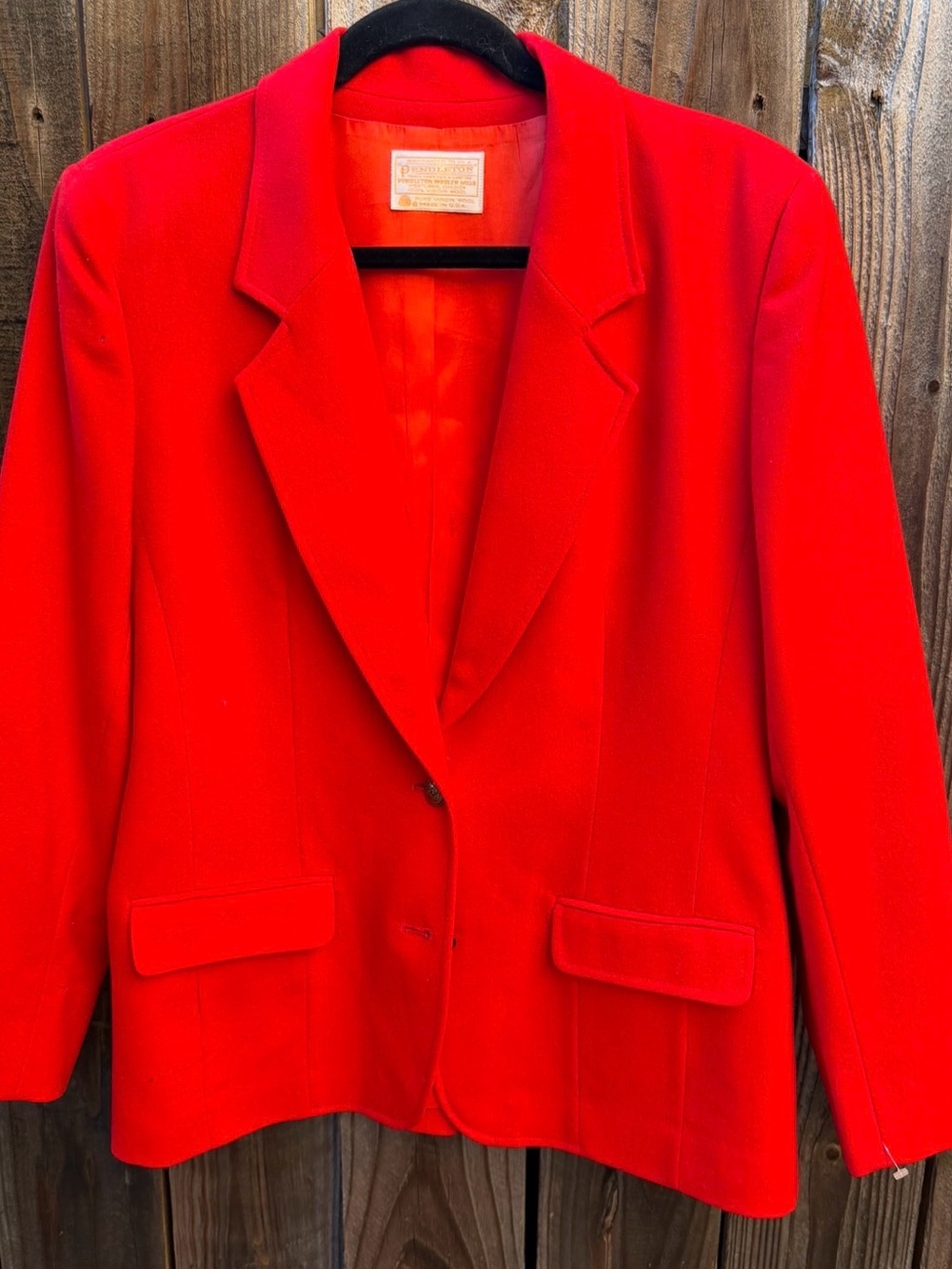Pendleton‎ Vibrant Red Women's Blazer Jacket size 10
